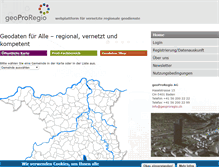 Tablet Screenshot of geoproregio.ch